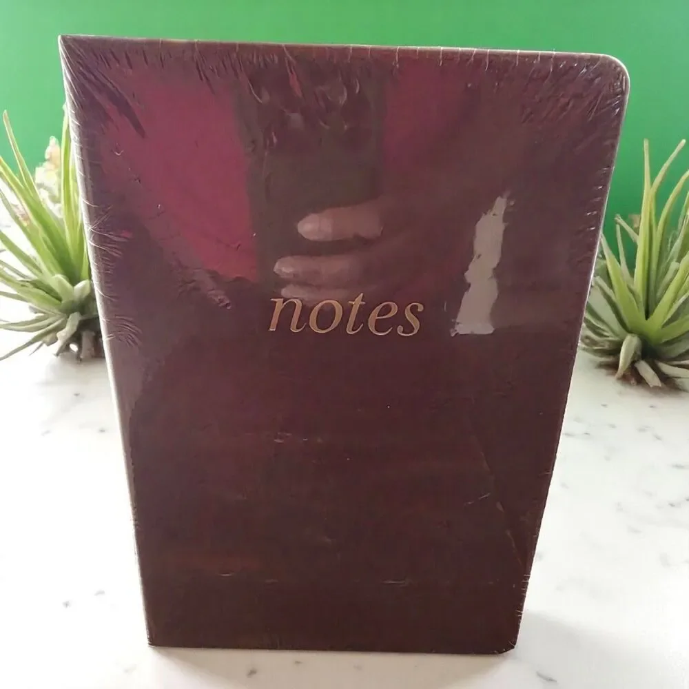 Lined Journal Notebook 240 Pages Burgundy 8 1/4 x 5 1/2 Notes Diary Hardcover